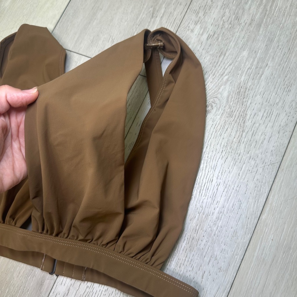 Bumpsuit The Eddie swim top chestnut maternity swim top bathing suit XL‎ brown - Picture 6 of 9